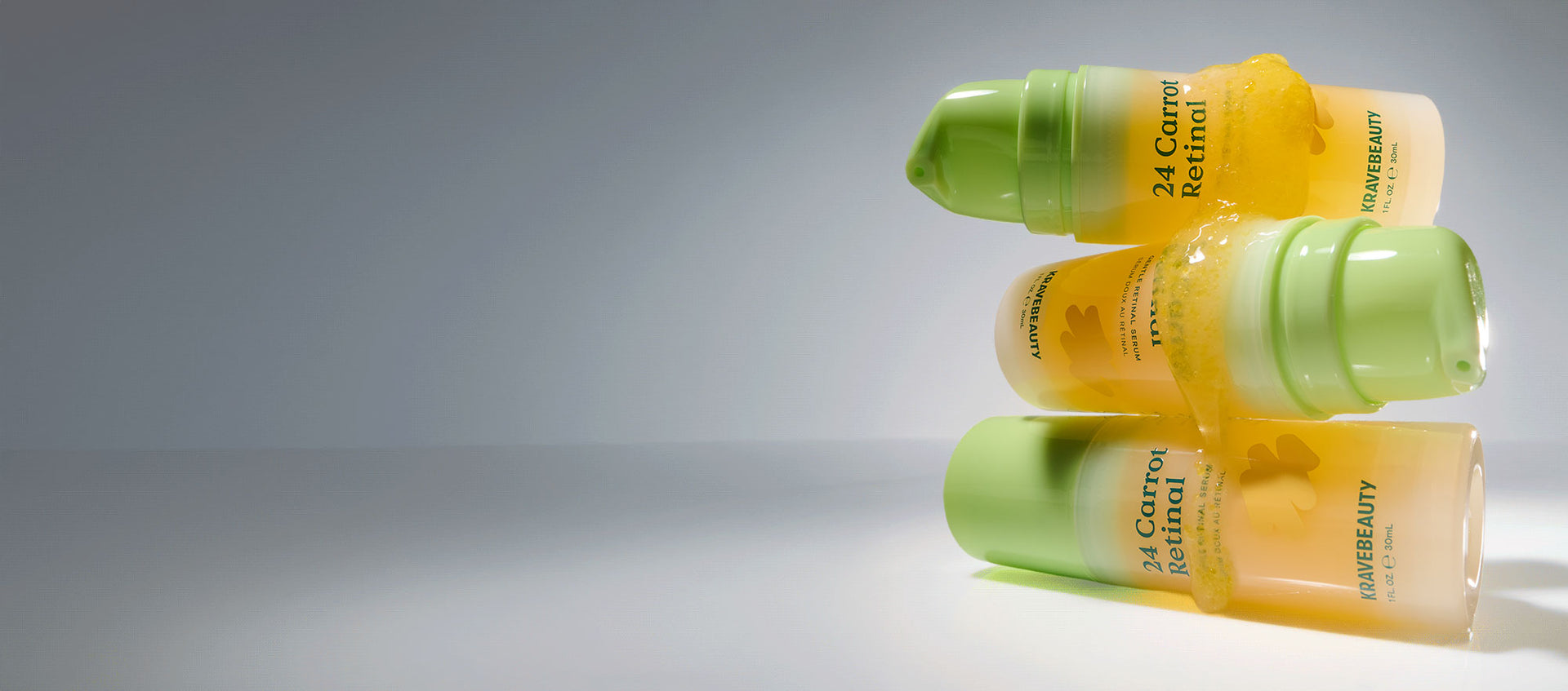 24 Carrot Retinal Serums with gold bead texture