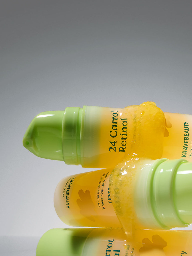 24 Carrot Retinal Serums with gold bead texture