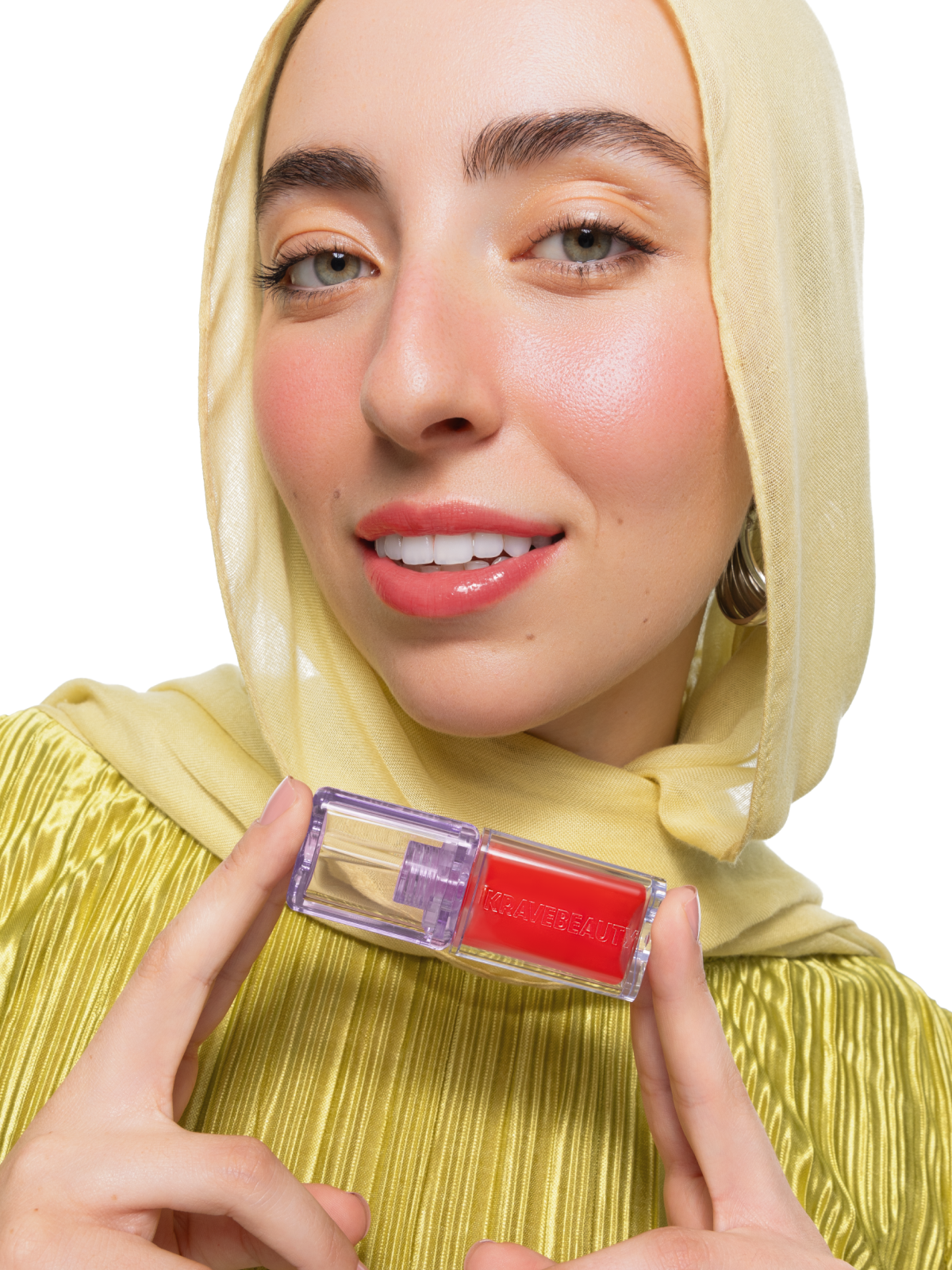 Model wearing Iced Persimmon #color_Iced Persimmon Refill