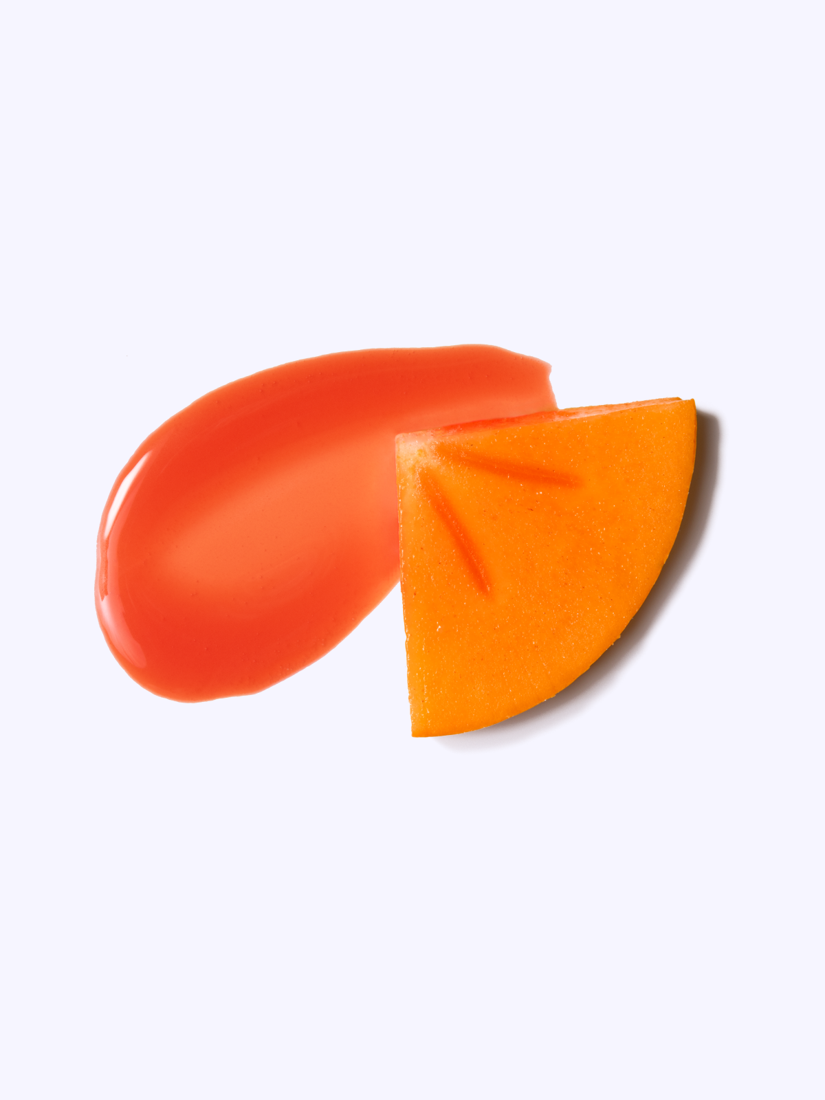 Plumptuous Lip Jelly in Iced Persimmon standalone texture and color shot. #color_Iced Persimmon