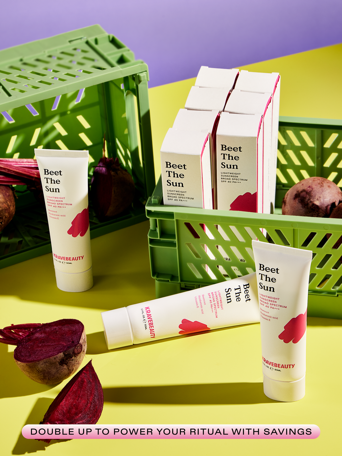 Double up on Beet The Sun SPF 40 PA+++ to power your ritual with savings