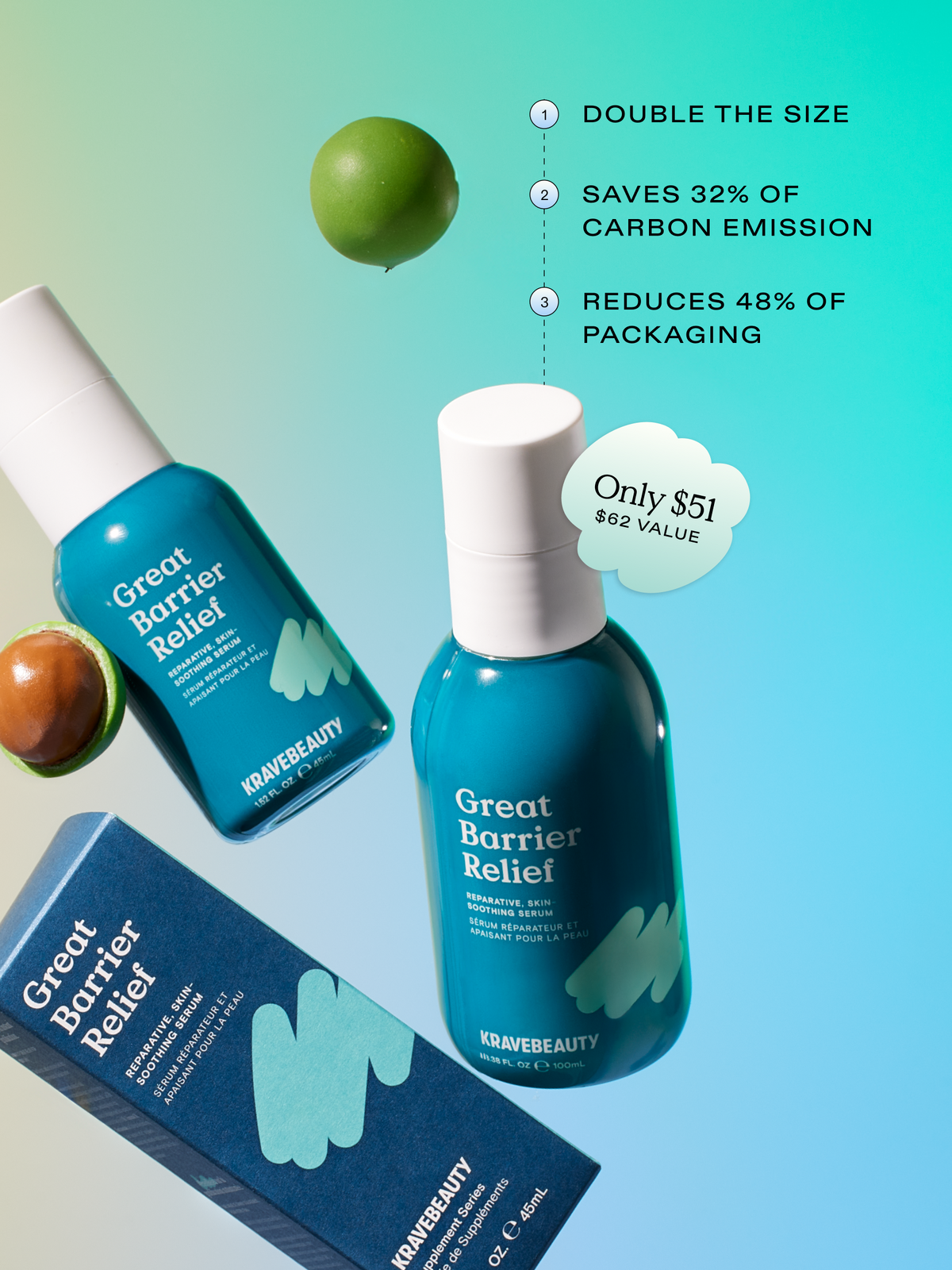 Jumbo Great Barrier Relief - $62 value at $51. Double the size, saves 32% of carbon emission and reduces 48% of packaging #size_3.38 oz / 100 ml 