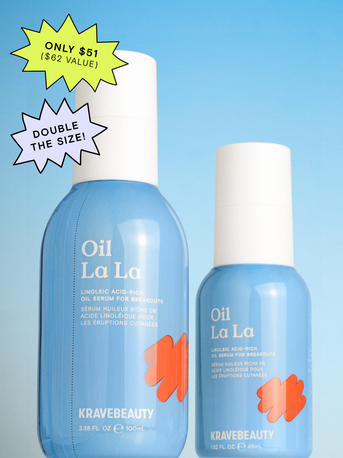 Jumbo Oil La La is only $51 ($62 value) and double the size.