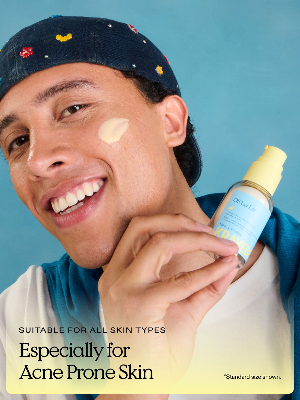 Oil La La is suitable for all skin types, especially for acne prone skin.