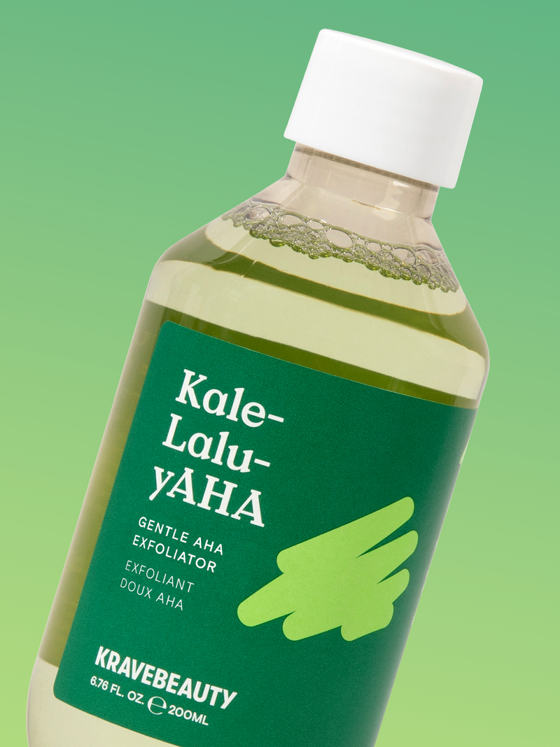 Kale-Lalu-yAHA gentle AHA exfoliator is animal test-free and vegan