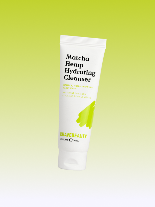 Mini Matcha Hemp Hydrating Cleanser - Gentle, non-stripping face wash